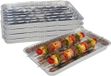 Gerimport barbecue grillplaat - 15 stuks - 34 x 23 cm - Aluminium