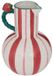 Atmosphera Keramieken Vaas Fruity Multicolor 25 cm Gestreept Waterdicht