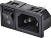 Tru Components TC-10088392 Prise d'appareil (froide) C14, montage vertical Nombre total de pôles : 3 10 A Noir 1 pièce(s)