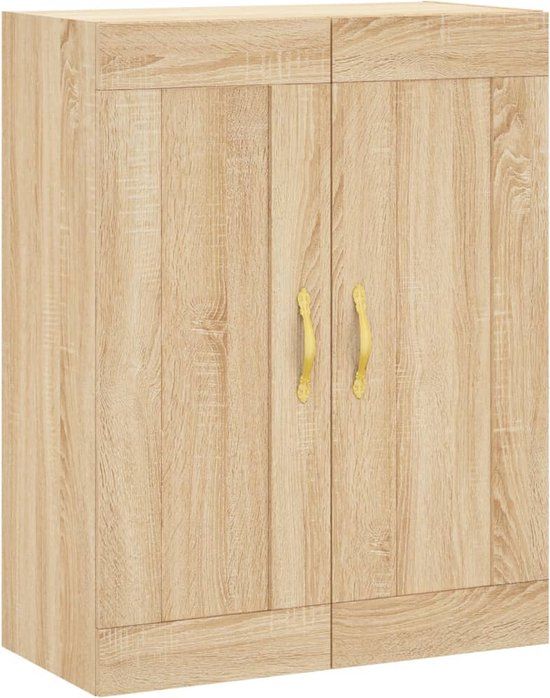 vidaXL Wandkast 69,5x34x90 cm bewerkt hout sonoma eikenkleurig