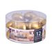 DONAU HOME Set drijvende kaarsen, goud, 12 stuks, 2,8 x Ø 4,8 cm, 4 uur brandduur