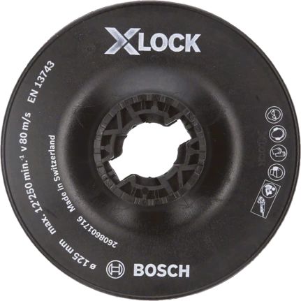 Bosch 2 608 601 716 X-LOCK Steunschijf 125 mm Hard 12250 RPM