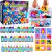 oCreon Magic Water Elf Speelgoedset voor kinderen, 34 flessen kleurgel, watergel waterdieren zelf maken
