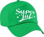 Bellatio Decorations Super juf cadeau petje - baseballcap - groen