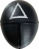 Chimb Game Masker - Type: Driehoek - Cosplay - Halloween - Carnaval - Zwart - Kunststof - Chimb