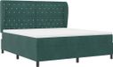 vidaXL Boxspring Bed met Matras Donkergroen 200 x 180 cm Fluweel