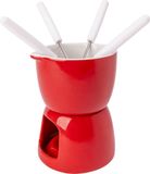 Cosy&Trendy Chocolade Fondue - Porselein - Rood - Ø 11,5cm