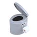 ProPlus Draagbaar campingtoilet - 7 liter - lichtgewicht - grijs