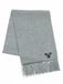 GOBI Cashmere Écharpe unisexe en cachemire à franges gris denim