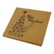 MORIGAMI Servetten, 33 x 33 cm, 2-laags, goudkleurig, met kerstboomdesign