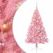 vidaXL - Plastique - Pré-éclairé - Sapin de Noël - Rose - 120 cm - PVC