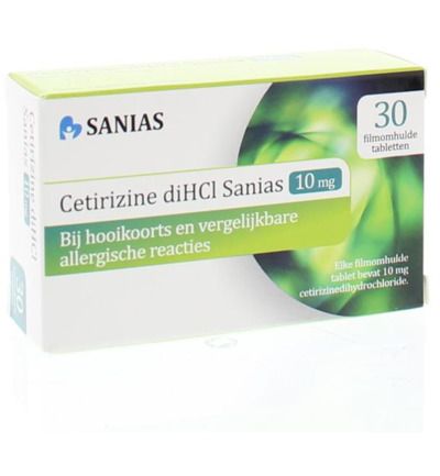 Sanias Cetirizine Dihcl 10 Mg - 8716049025332