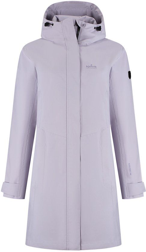 Kjelvik Jas Livia Lila Dames Parka Lange Mouw Waterdicht Softshell Maat 38