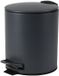 Urban Living Pedaalemmer Toulon - antraciet - 5 liter - metaal - L21 x H26 cm - soft-close