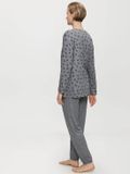 Triumph Pyjama Endless Comfort donkergrijs gemêleerd biologisch katoen Vrouwen