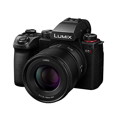 Panasonic LUMIX S5 II Full Frame spiegelloze camera met nieuwe fase hybride AF, actieve I.S, onbeperkte 4:2:2 10-bits opname, 4K 60p en 6K 30p met LUMIX 50mm F1.8 L-Mount lens - DC-S5M2CE