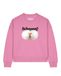 Watapparel Sweatshirt 'Schnauze' rosé / oudroze / zwart / wit