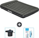 Bestway Luchtbed - Twijfelaar - 137 x 191 x 30 cm - Groen - Inclusief Pomp en Reparatieset