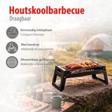 Alpina Draagbare Houtskool BBQ met afneembaar grillrooster