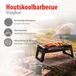 Alpina Draagbare Houtskool BBQ met afneembaar grillrooster