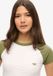 Superdry Kort Baseball Baby-T-shirt Dames Optic/Olive Khaki Katoen