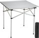 VEVOR Table pliante portable d'extérieur, alliage d'aluminium, 70,5 x 70 x 70 cm, blanc, capacité de charge max. 30 kg
