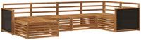 vidaXL Hoek loungeset 5 zitplekken Acacia hout Naturel
