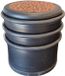 Cogex Deurstopper - bruin - panter look - rubber - D7,5 x H8 cm