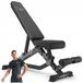Marbo Sport - Banc de musculation - Banc d'entraînement - MS-L101 2.0 - Banc d'haltères pour l'entraînement de force - Gymnastique à domicile et Home Gym - Max. 300 kg - Noir