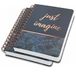 SIGEL JN603 Set van 2 premium notitieboeken, spiraalbinding, 16,8 x 21,5 cm, gestippeld, hardcover, jungle, blauw/roségoud, mooi