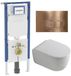 Geberit QeramiQ Dely Swirl Toiletset - Glans Wit