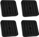 Pads antivibratoires - Amortisseurs d'isolation - Stabilisation des appareils - Installation facile - 4 pièces - Noir