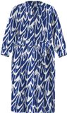 ONLY CARMAKOMA - CAROLIMA 3/4 KNEE SHIRT DRESS WVN - Meisjes - Mini jurken - Mazarine Blue - Viscose/Polyamide - Maat 46