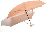 Muitomas Paraplu Compact - Lichtgwicht – Telescopische steel - Antisliphandgreep - Koord en hoes - Peach Fuzz