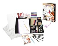 Buki France - Professional Studio Mode – Creatieset voor kinderen – zelfklevende stoffen, viltstiften en accessoires – magneetdoos – vanaf 7 jaar – 5444