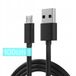 Merkloos Snellaad Kabel Micro USB - 100cm - QC 3.0 - Zwart