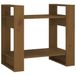 VidaXL Boekenkast/kamerscherm 60x35x57 cm massief hout honingbruin