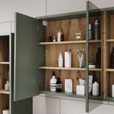Vicco Viola meuble de salle de bain – 100 x 75 cm avec compartiments ouverts Vert/Artistique