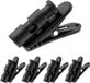 Bol clip de câble de casque clips de vêtements noirs - 5 pièces