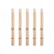 Gear4music 7A Wood Tip Hickory Drumsticks, 5 Pack