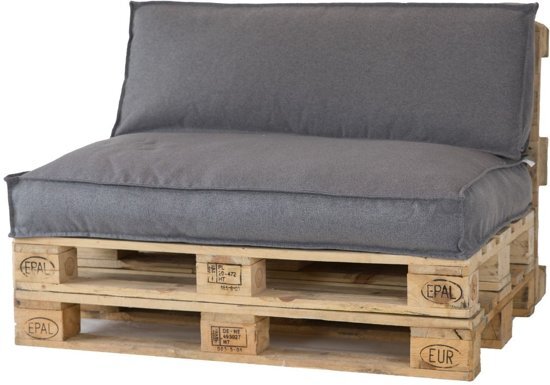 2L home&garden 2L Home & Garden Rugkussen Metro Lounge Grijs - 120 x 40cm