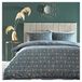 furn. Bee Deco Dekbedovertrek Set - Honingraat Geometrisch Hommel Omkeerbaar Beddengoed (Frans Blauw - Tweepersoons)