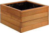 Intergard Houten bloembakken plantenbakken hardhout 90x90x75cm