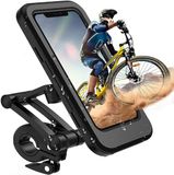 Merkloos Fiets telefoonhouder - Waterdicht - Geschikt voor 6.5 Inch telefoons - Zwart