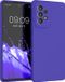 kwmobile hoesje geschikt voor Samsung Galaxy A53 5G - Hoesje met siliconen coating - Smartphone case in blauwpaars