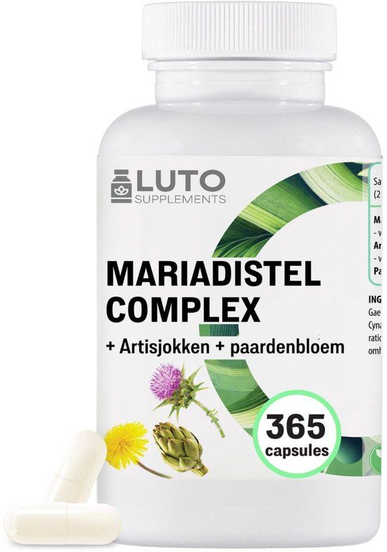 LUTO Supplements Mariadistel artisjok paardenbloem complex - 365 capsules
