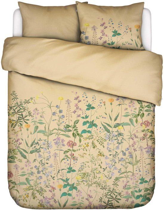 Essenza Augustina Dekbedovertrek Yellow straw - Tweepersoons – 200x200/220 cm