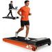 Bureau tapis roulant - Tapis roulant électrique - Moteur : 2,25 CV - Capacité de charge : 100 kg - Inclinaison réglable de 4 % - Conception silencieuse et compacte - Convient pour le bureau et la maison