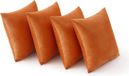 Goodivery ® Housse de coussin en velours, 40 x 40 cm, orange, set de 4
