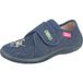 BECK Huisschoenen 'Dino' navy / lichtgroen